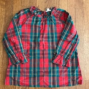 Crewcuts plaid blouse
